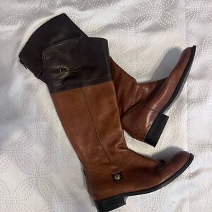 Brown Leather Riding Boots